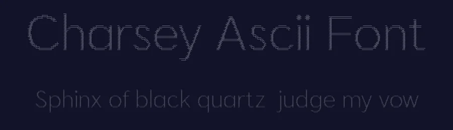 Charsey Ascii Font by craftsupplyco — Display Font — thumbnail 2