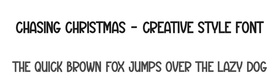 Chasing Christmas – Creative Style Font by creativeletter — Display Font