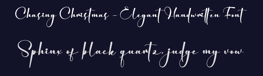 Chasing Christmas – Elegant Handwritten Font by creativeletter — Script Handwritten Font — thumbnail 2