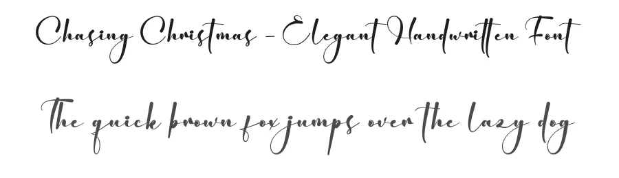 Chasing Christmas – Elegant Handwritten Font by creativeletter — Script Handwritten Font