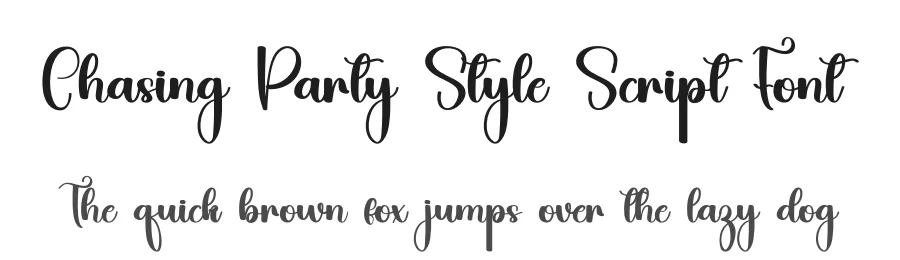 Chasing Party Style Script Font by inermediaSTUDIO — Script Handwritten Font