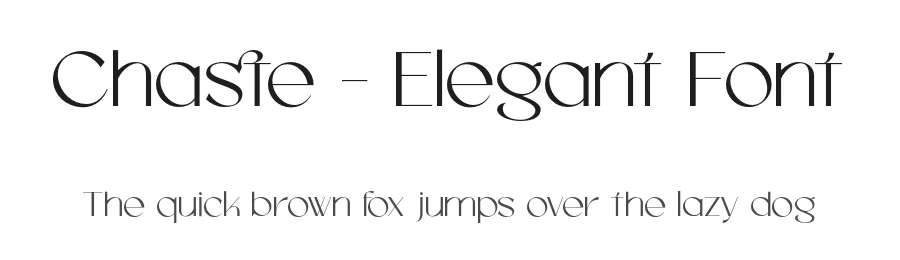 Chaste – Elegant Font by roomspace.cl — Serif Font