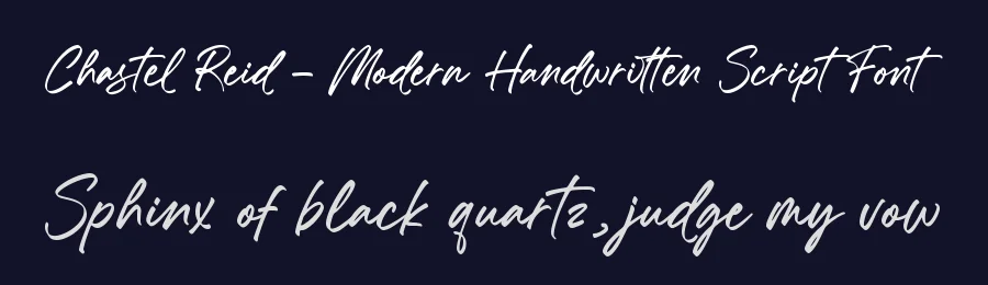 Chastel Reid – Modern Handwritten Script Font by letterenastudios — Script Handwritten Font — thumbnail 2