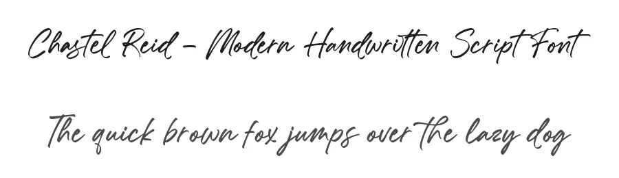 Chastel Reid – Modern Handwritten Script Font by letterenastudios — Script Handwritten Font
