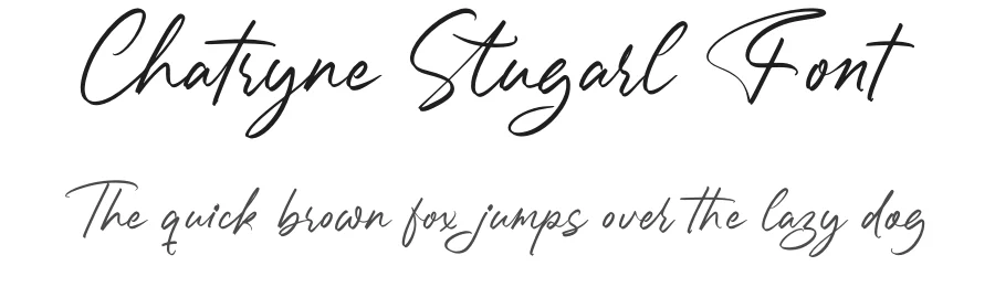 Chatryne Stugarl Font by stylishtype.co — Script Handwritten Font