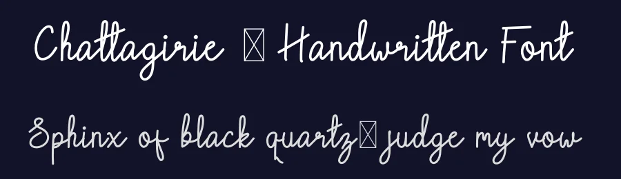Chattagirie – Handwritten Font by Naharstd — Script Handwritten Font — thumbnail 2