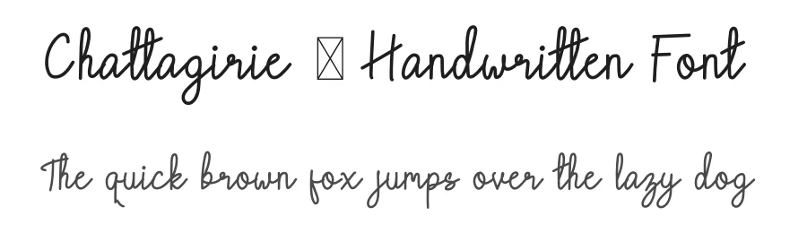 Chattagirie – Handwritten Font by Naharstd — Script Handwritten Font