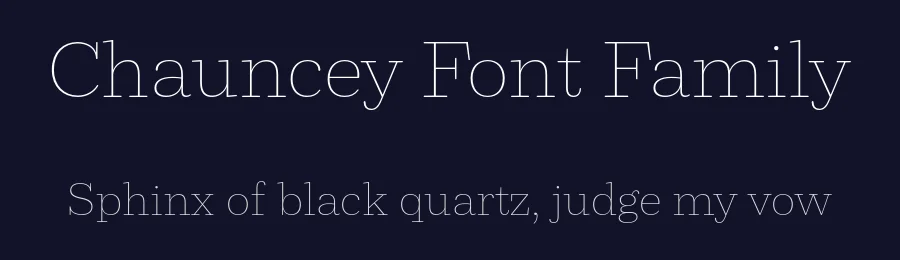 Chauncey Font Family by Show Me Fonts — Serif Font — thumbnail 2