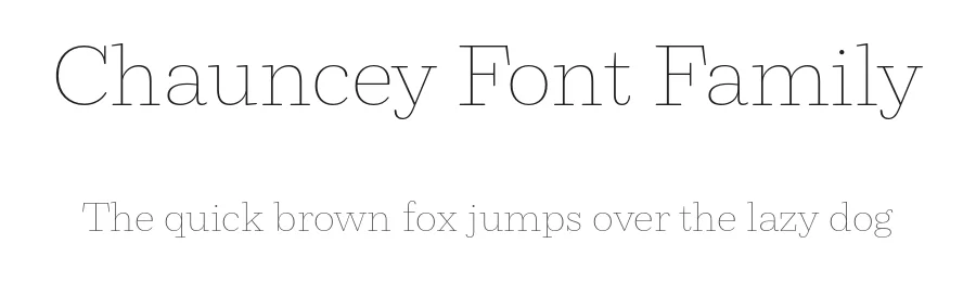 Chauncey Font Family by Show Me Fonts — Serif Font