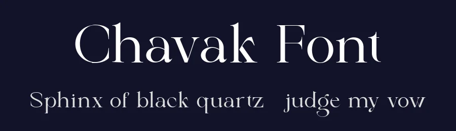 Chavak Font by pentagonistudio — Serif Font — thumbnail 2