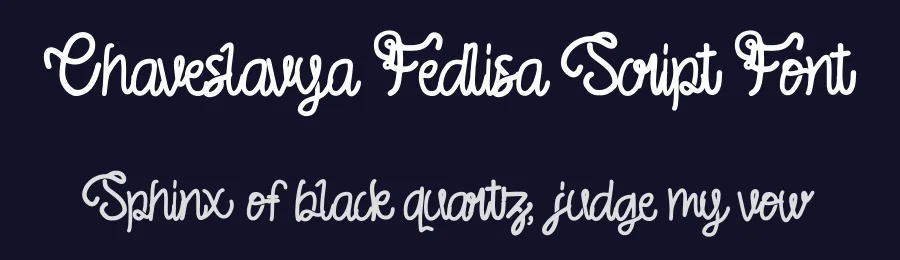 Chaveslavya Fedlisa Script Font by Dhabee — Script Handwritten Font — thumbnail 2