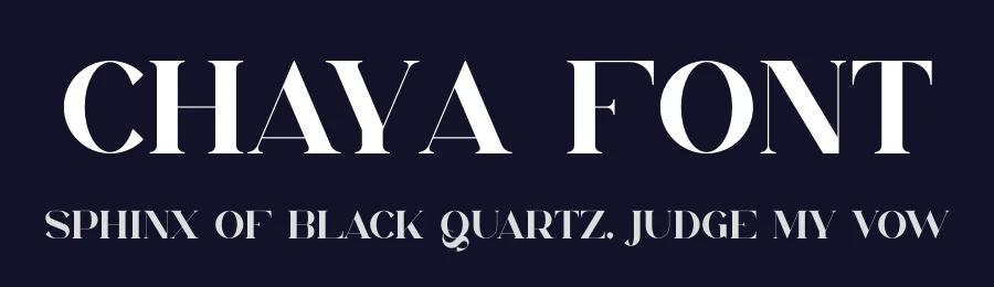 Chaya Font by vpcreativeshop — Display Font — thumbnail 2