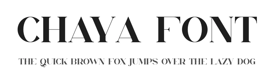 Chaya Font by vpcreativeshop — Display Font