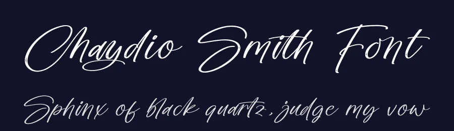 Chaydio Smith Font by stylishtype.co — Script Handwritten Font — thumbnail 2