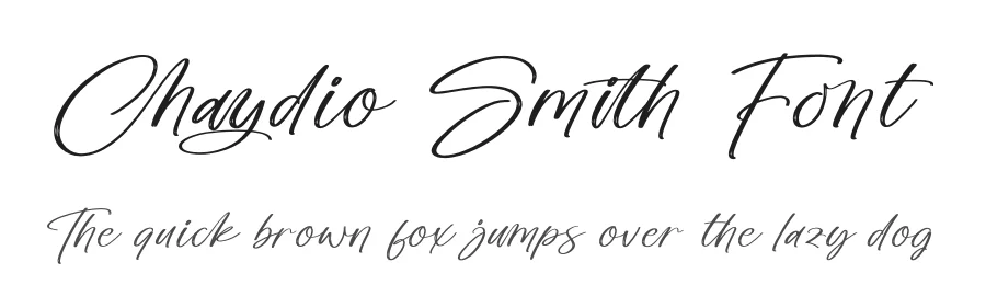 Chaydio Smith Font by stylishtype.co — Script Handwritten Font