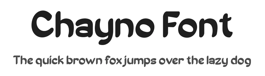Chayno Font by twinletter — Display Font