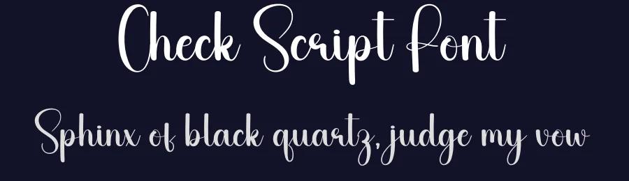 Check Script Font by creativeletter — Script Handwritten Font — thumbnail 2