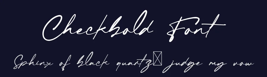 Checkbold Font by wibisono2001 — Script Handwritten Font — thumbnail 2