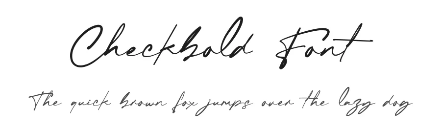 Checkbold Font by wibisono2001 — Script Handwritten Font