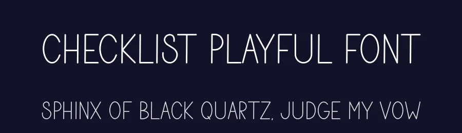 Checklist Playful Font by freshtypeink — Display Font — thumbnail 2