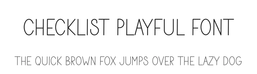 Checklist Playful Font by freshtypeink — Display Font