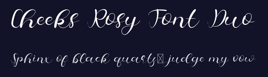 Cheeks Rosy Font Duo by edricstudio — Script Handwritten Font — thumbnail 2