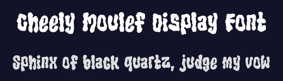 Cheely Moulef Display Font by Dhabee — Script Handwritten Font — thumbnail 2