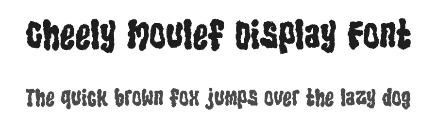 Cheely Moulef Display Font by Dhabee — Script Handwritten Font