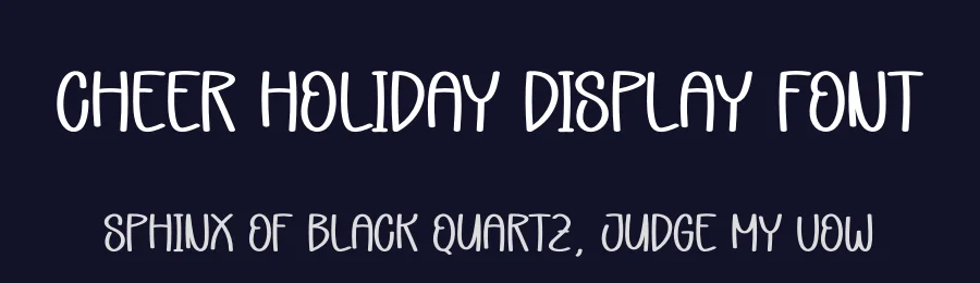 Cheer Holiday Display Font by andikastudio — Display Font — thumbnail 2