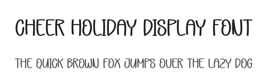 Cheer Holiday Display Font by andikastudio — Display Font