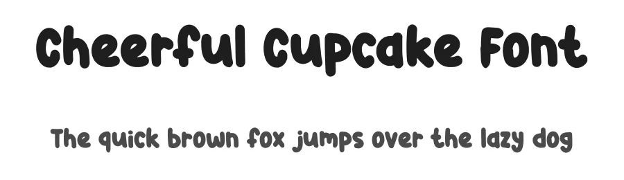 Cheerful Cupcake Font by Nadiratype — Display Font
