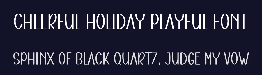 Cheerful Holiday Playful Font by freshtypeink — Display Font — thumbnail 2