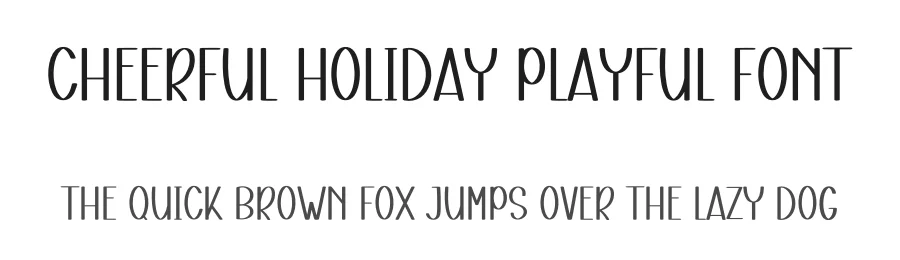 Cheerful Holiday Playful Font by freshtypeink — Display Font