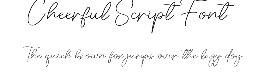 Cheerful Script Font by creativeletter — Script Handwritten Font