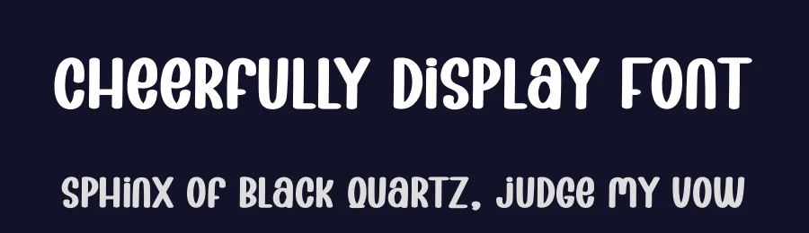Cheerfully Display Font by creativeletter — Display Font — thumbnail 2