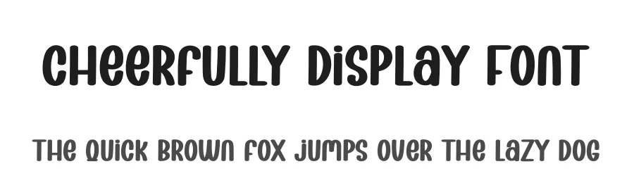 Cheerfully Display Font by creativeletter — Display Font