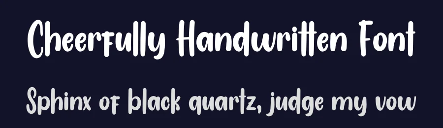 Cheerfully Handwritten Font by inermediaSTUDIO — Display Font — thumbnail 2