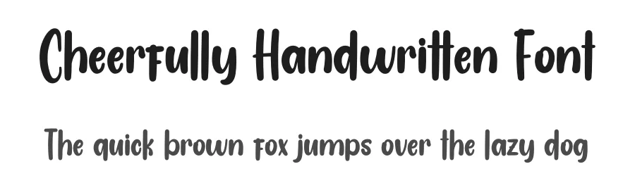 Cheerfully Handwritten Font by inermediaSTUDIO — Display Font