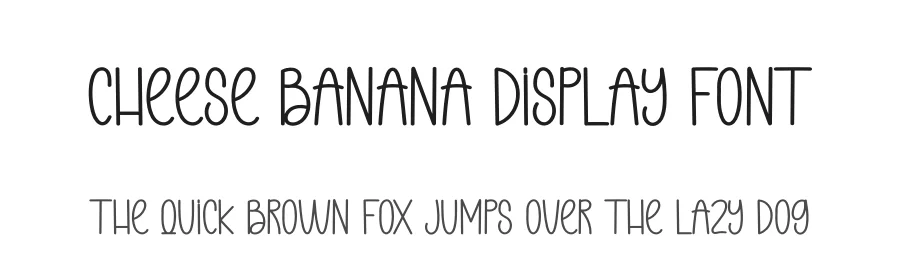 Cheese Banana Display Font by creativeletter — Display Font