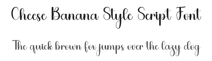 Cheese Banana Style Script Font by freshtypeink — Script Handwritten Font