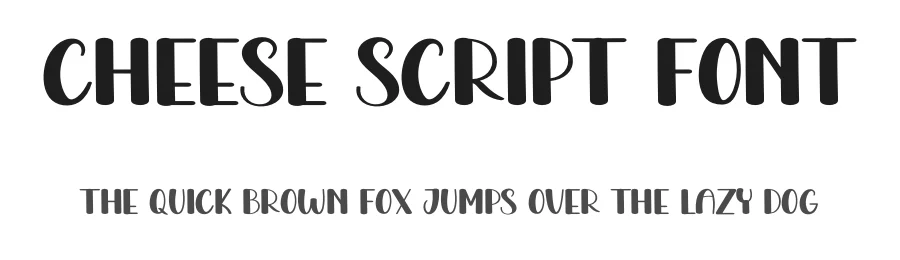 Cheese Script Font by freshtypeink — Display Font