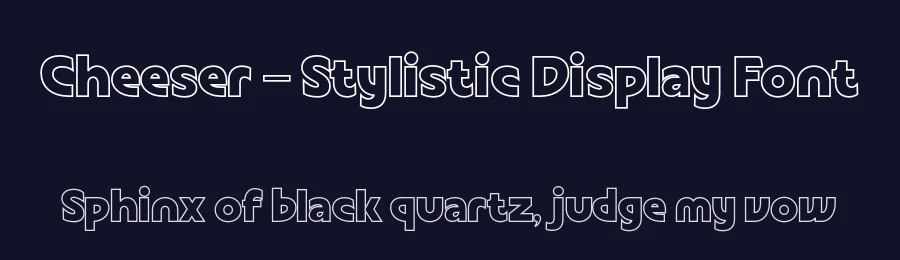 Cheeser – Stylistic Display Font by Casloop Studio — Decorative Font — thumbnail 2