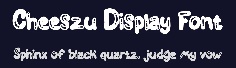Cheeszu Display Font by Dhabee — Decorative Font — thumbnail 2