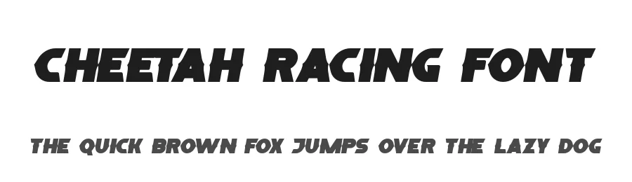 Cheetah Racing Font by edricstudio — Display Font