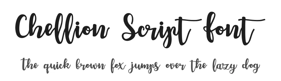 Chellion Script Font by bearydsgn — Script Handwritten Font