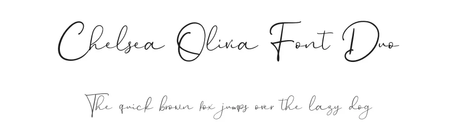 Chelsea Olivia Font Duo by Garisman Std — Script Handwritten Font