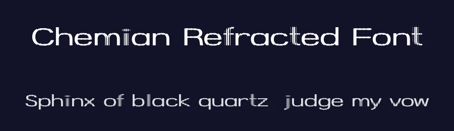 Chemian Refracted Font by craftsupplyco — Display Font — thumbnail 2