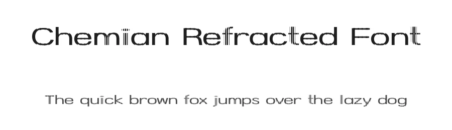 Chemian Refracted Font by craftsupplyco — Display Font