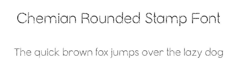 Chemian Rounded Stamp Font by craftsupplyco — Sans Serif Font