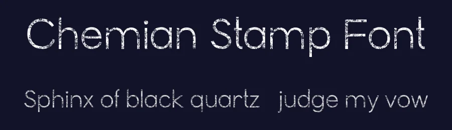 Chemian Stamp Font by craftsupplyco — Sans Serif Font — thumbnail 2